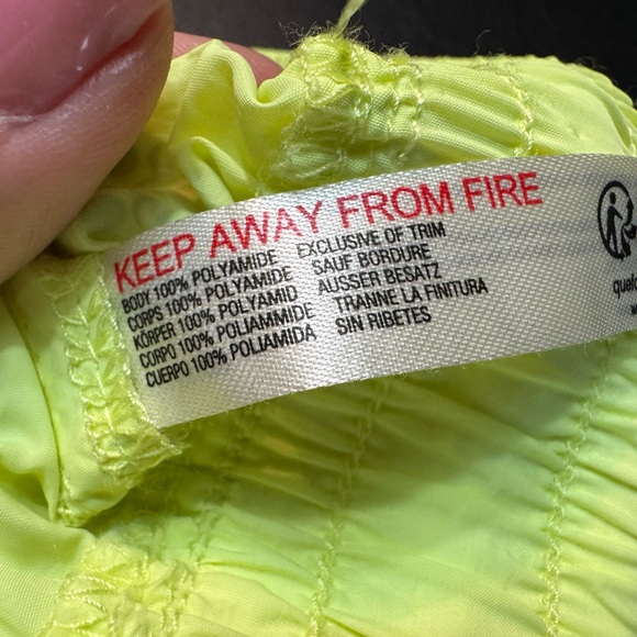 Free People Movement Neon Lime Parachute Jogger Pants S/P Lightweight Athleisure - Picture 4 of 7